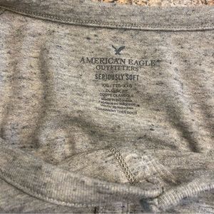 American Eagle Outfitters | Tops | American Eagle Womens Soft Long Sleeve Henley Shirt In A Light Gray Xl 65ab2cbd678c3a118199e6c6
